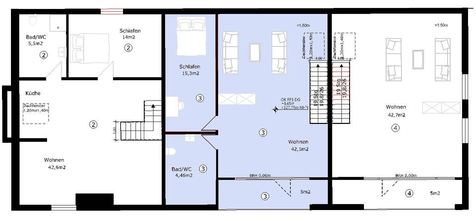 Maisonettenwohnung Königheim - 5 Zimmer, 166 m&sup2;, 399.000&euro; | Angebot:26817826