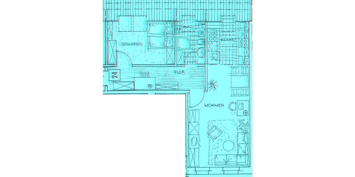 Zimmer Chemnitz Altendorf - 2 Zimmer, 64 m&sup2;, 325&euro; | Angebot:26027067
