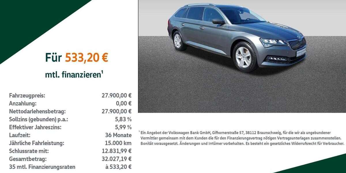 Skoda Superb 26.000 km 27.900 &euro; Sonneberg 96515
