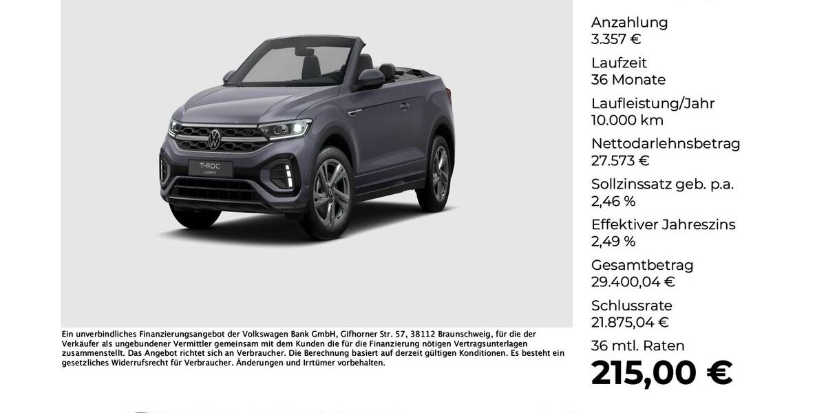 VW T-Roc 17.646 km 30.930 &euro; Osnabrück 49078