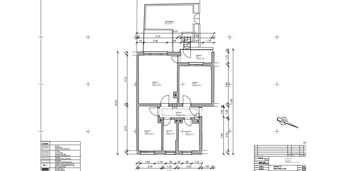 Erdgeschoßwohnung Frankfurt am Main West - 3 Zimmer, 64 m&sup2;, 349.000&euro; | Angebot:26338237