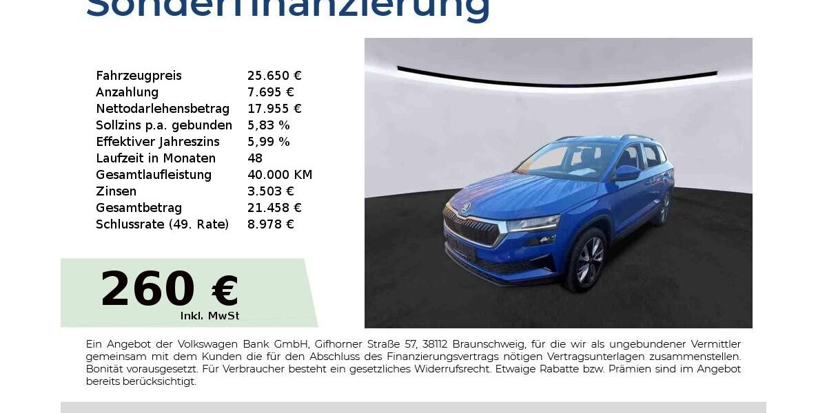 Skoda Karoq 84.350 km 25.650 &euro; Nürnberg 90431