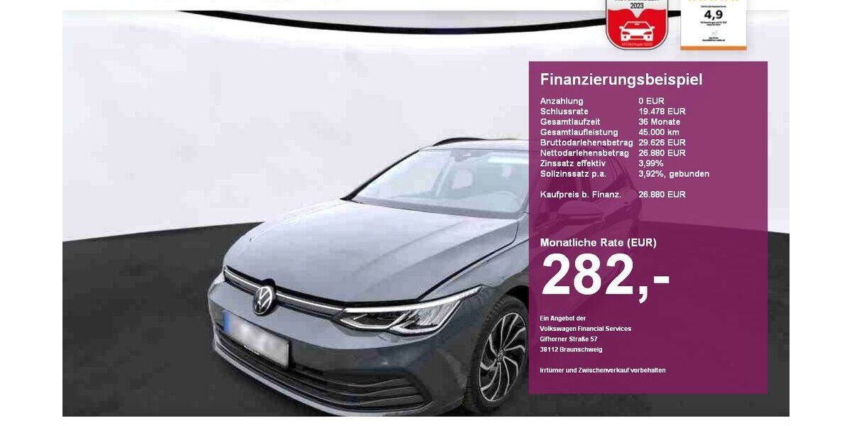 VW Golf 12.700 km 26.880 &euro; Albbruck 79774