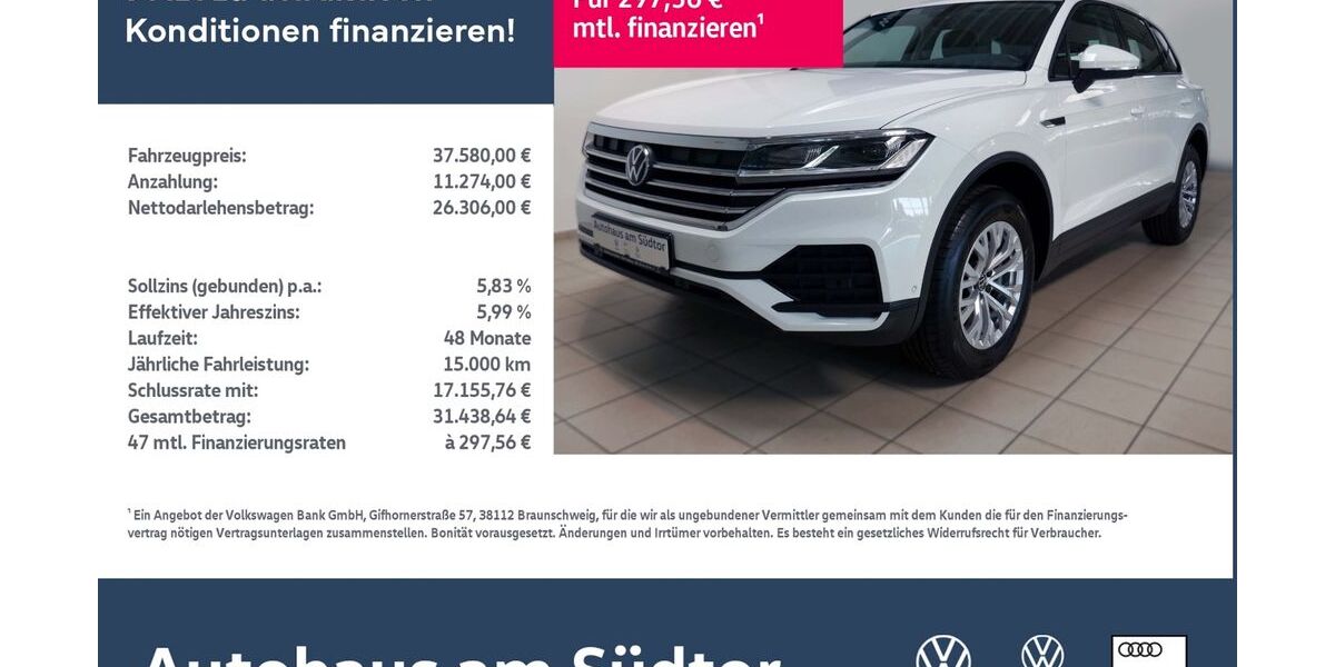 VW Touareg 96.807 km 35.980 &euro; Rietberg 33397