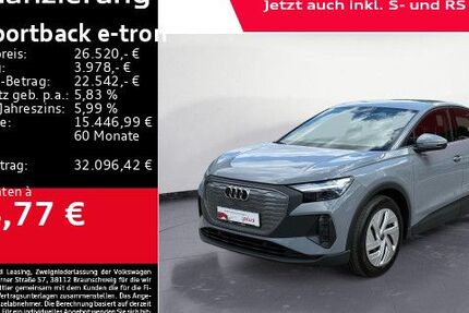 Audi Q4 e-tron 22.987 km 25.480 € Reutlingen 72760