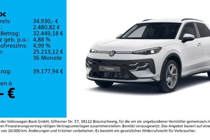 VW T-Roc 7.500 km 33.930 &euro; Leipzig 04178