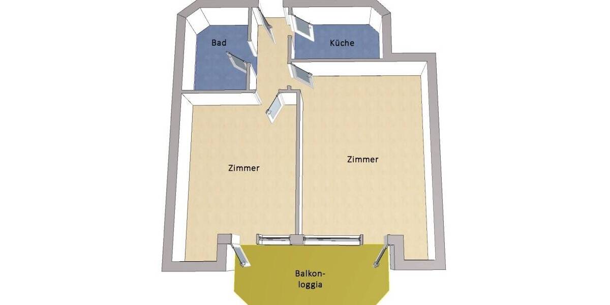 Etagenwohnung Falkensee - 2 Zimmer, 63 m&sup2;, 285.000&euro; | Angebot:26730454