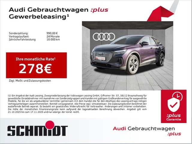 Audi Q4 e-tron 6.740 km 37.840 € Recklinghausen 45657