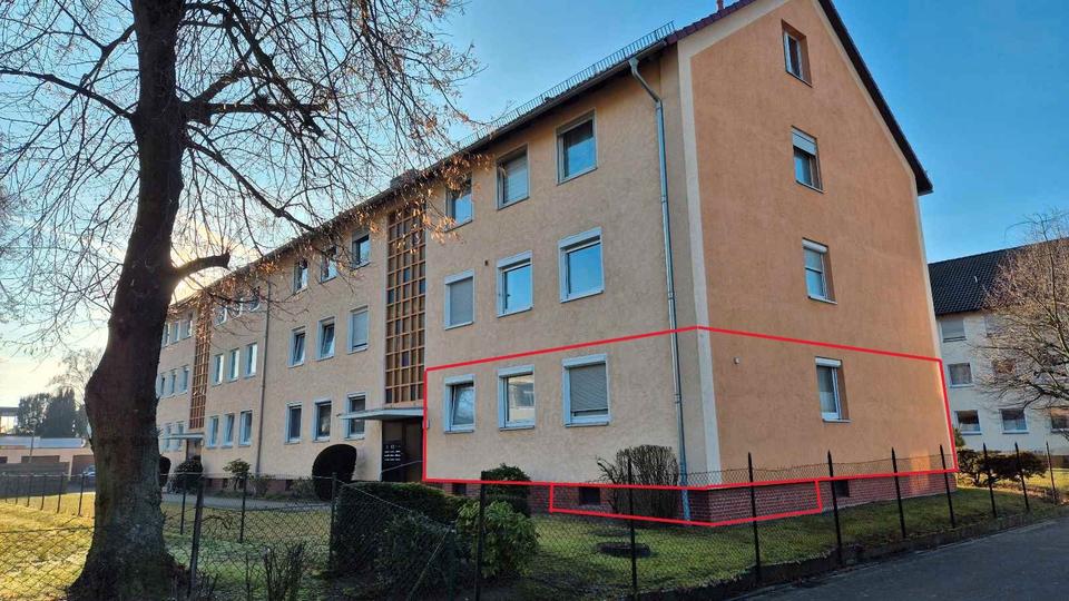 Erdgeschoßwohnung Braunschweig Wabe-Schunter-Beberbach - 3 Zimmer, 66 m&sup2;, 169.000&euro; | Angebot:26992574