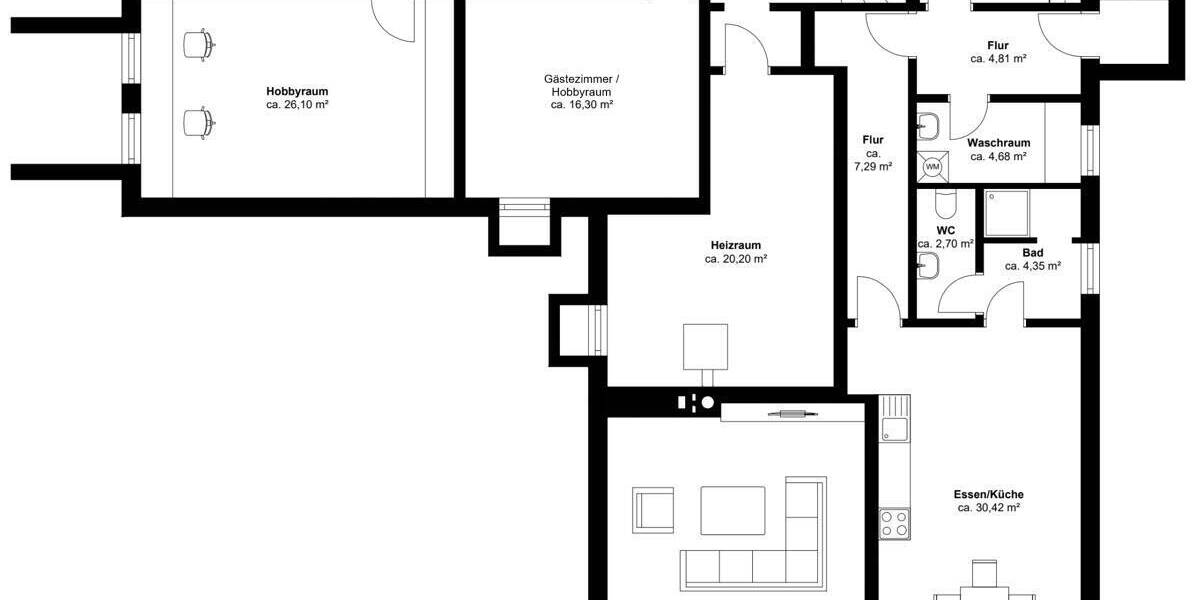 Einfamilienhaus Burghausen - 8 Zimmer, 298 m&sup2;, 1.180.000&euro; | Angebot:26730817