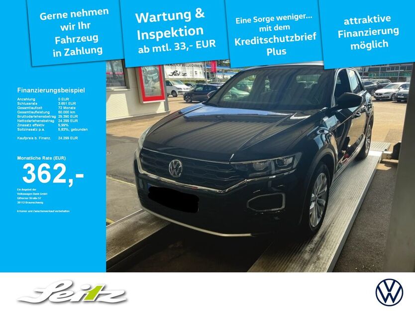 VW T-Roc 75.250 km 23.948 € Weingarten 88250