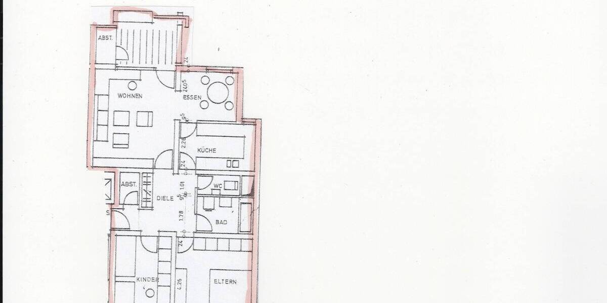 Etagenwohnung Ulm Wiblingen - 3 Zimmer, 82 m&sup2;, 250.000&euro; | Angebot:26805642