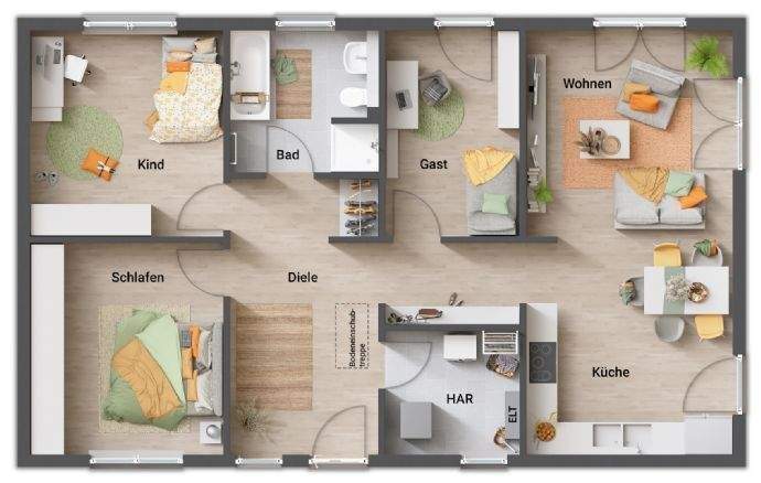 Bungalow Hohen Viecheln Neu Viecheln - 4 Zimmer, 101 m&sup2;, 309.350&euro; | Angebot:26388681