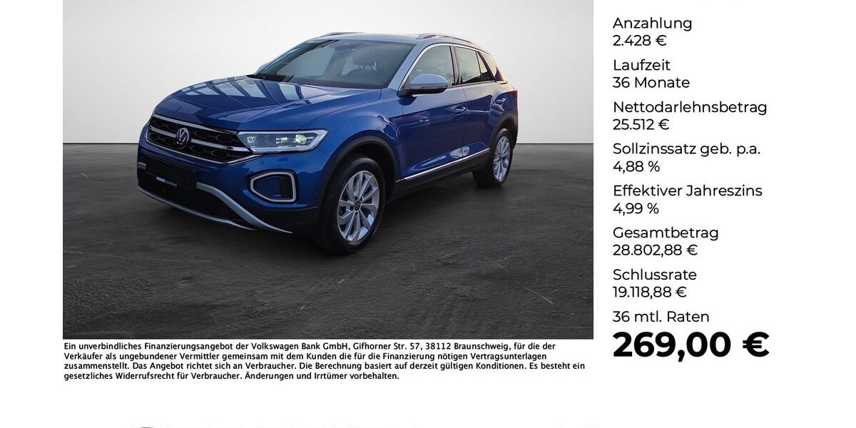 VW T-Roc 20.544 km 27.940 &euro; Ibbenbüren 49477