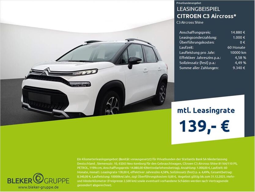 Citroen C3 Aircross 15.982 km 14.880 € Borken 46325