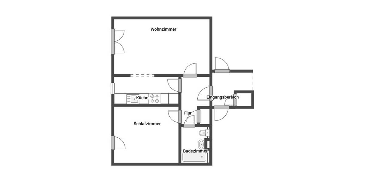 Etagenwohnung Binz - 2 Zimmer, 52 m&sup2;, 229.000&euro; | Angebot:26779990