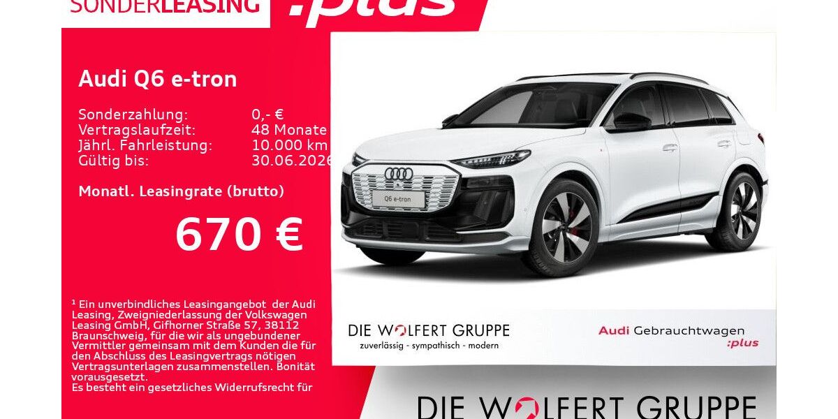 Audi Q6 e-tron 10.166 km 68.595 &euro; Großwallstadt 63868