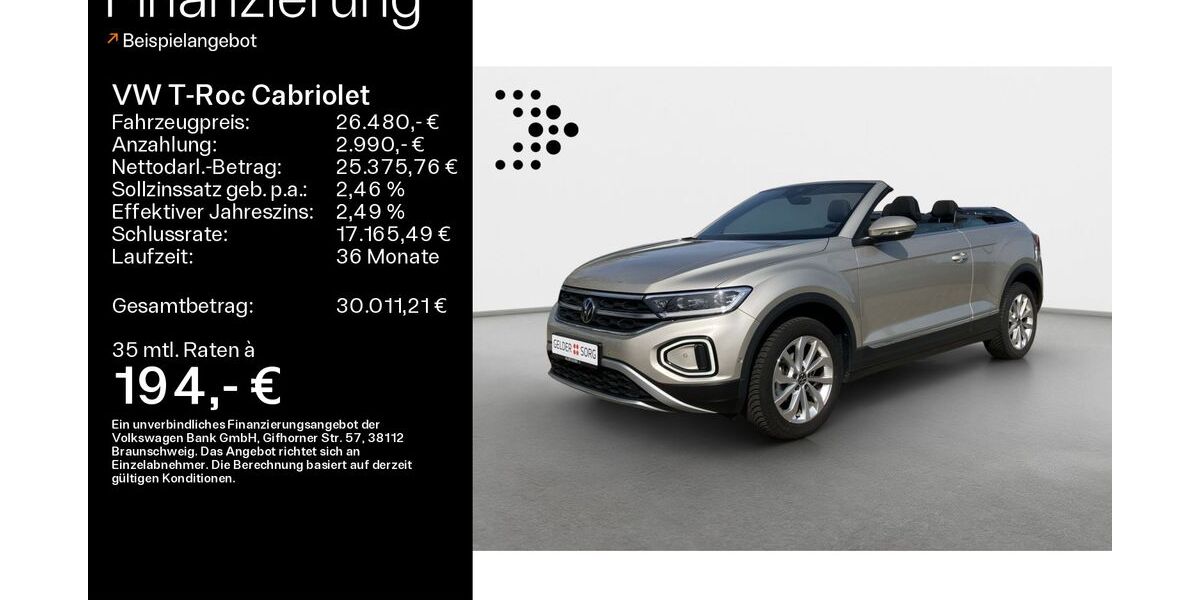 VW T-Roc 23.750 km 25.990 &euro; Haßfurt 97437
