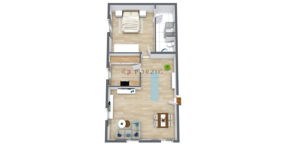 Etagenwohnung Ribnitz-Damgarten Ribnitz - 2 Zimmer, 50 m&sup2;, 450&euro; | Angebot:26874852