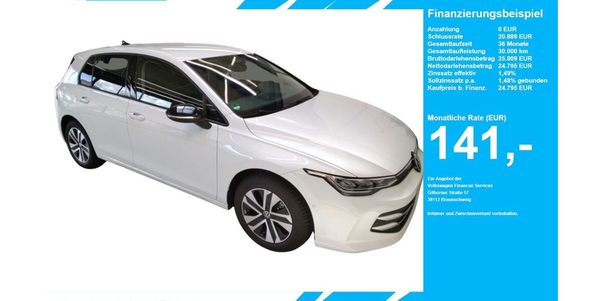 VW Golf 2.089 km 24.795 &euro; Gütersloh 33334