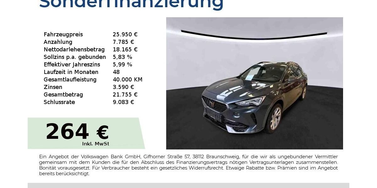 Cupra Formentor 19.950 km 25.950 &euro; Nürnberg 90431