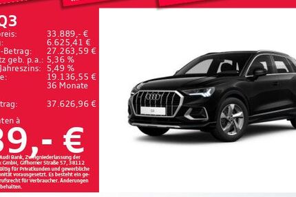 Audi Q3 37.607 km 33.889 &euro; Eching 85386