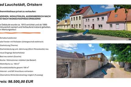 Haus Bad Lauchstädt - 5 Zimmer, 100 m&sup2;, 98.500&euro; | Angebot:25545796
