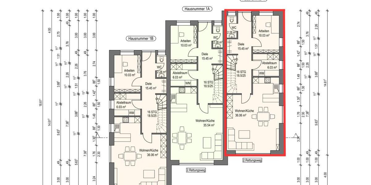 Reihenhaus Oldenburg Etzhorn - 5 Zimmer, 140 m&sup2;, 1.800&euro; | Angebot:26151928