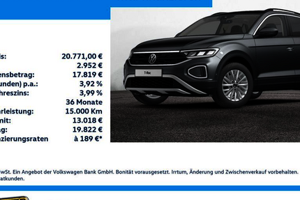 VW T-Roc 26.699 km 20.771 &euro; Krefeld 47803