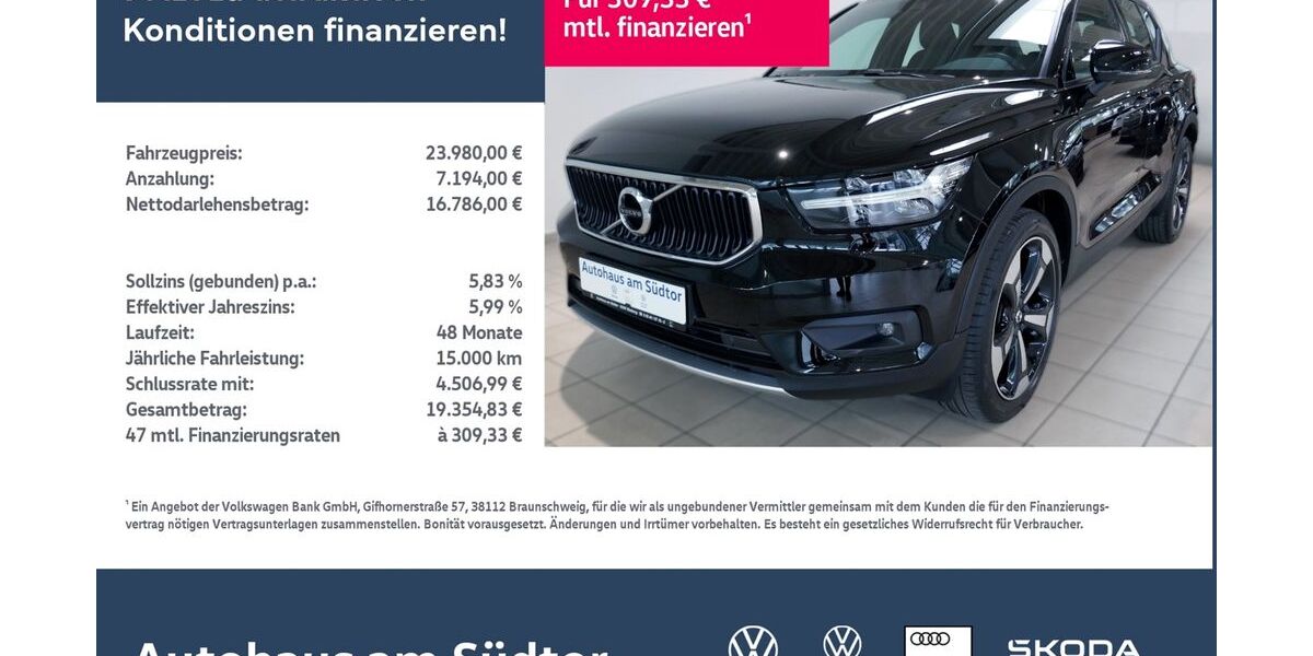 Volvo XC40 87.336 km 22.980 &euro; Rietberg 33397