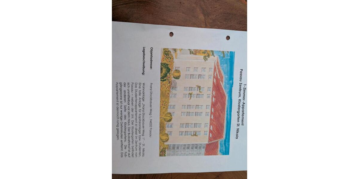 Etagenwohnung Passau Mühltal - 1 Zimmer, 26 m&sup2;, 115.000&euro; | Angebot:27077334
