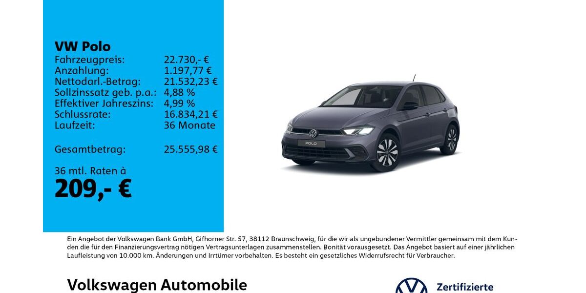 VW Polo 7.500 km 22.730 &euro; Leipzig 04178