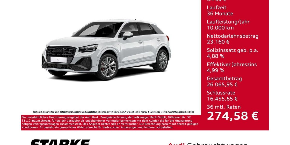 Audi Q2 50.130 km 27.490 &euro; Vechta 49377