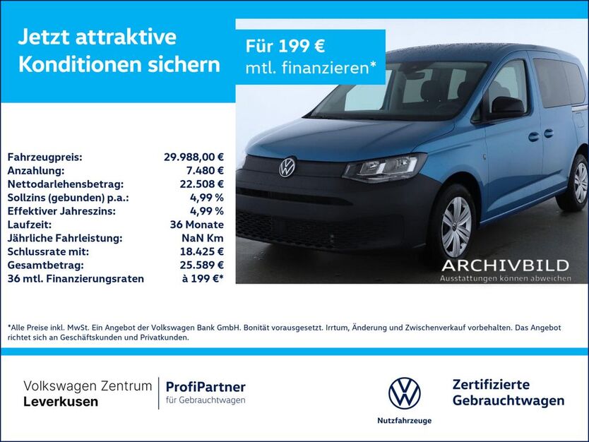 VW Caddy 9.979 km 29.988 € Leverkusen 51379