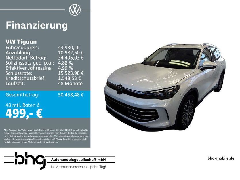 VW Tiguan 4.796 km 43.930 € Kehl 77694