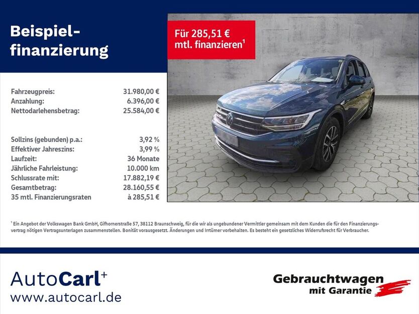 VW Tiguan 27.100 km 31.980 € Plauen 08527