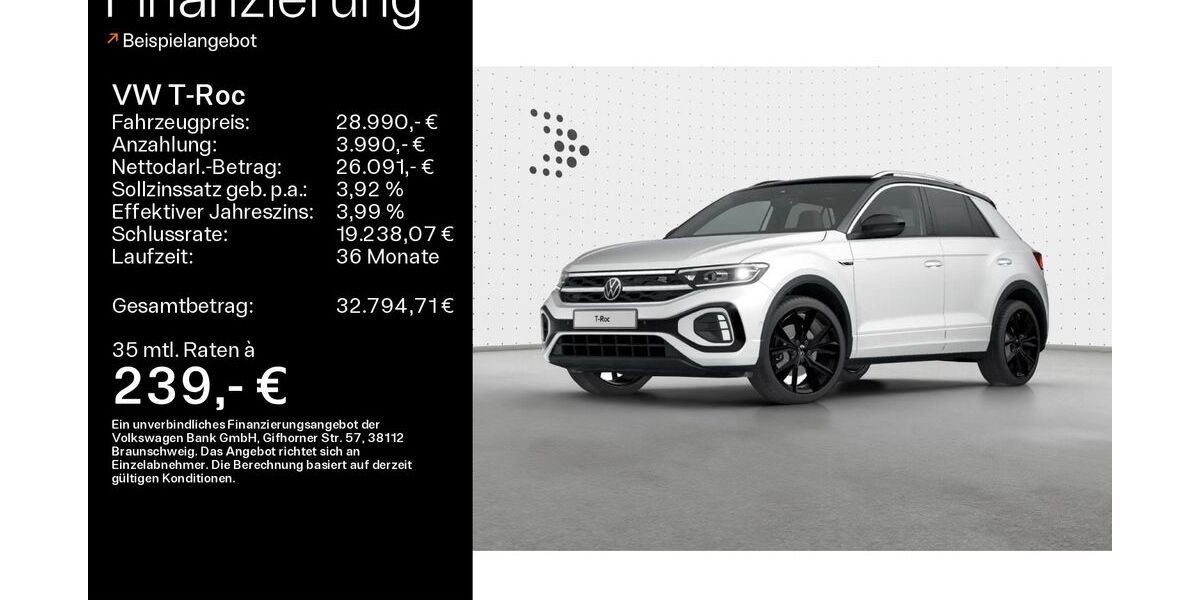 VW T-Roc 33.800 km 28.990 &euro; Bad Kissingen 97688