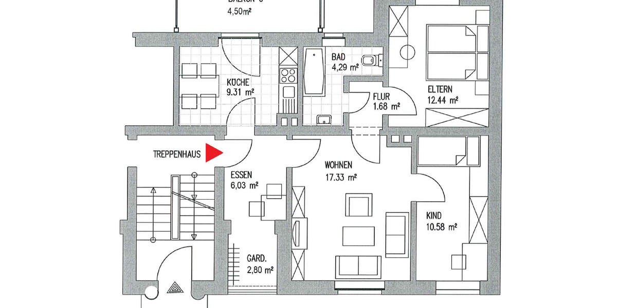 IN SANIERUNG + WAHREN + 3 RAUM WOHNUNG + HOCHPARTERRE + BALKON - Erdgeschoßwohnung Leipzig-Wahren Wahren | Angebot:26442021