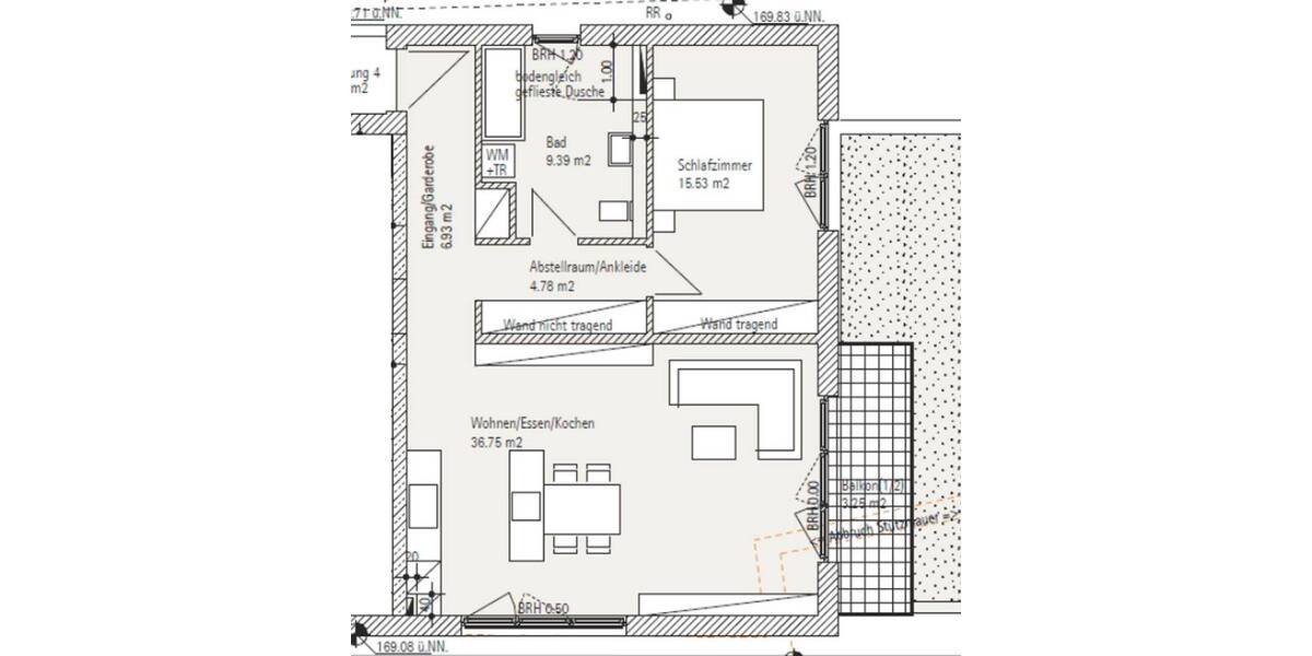 Etagenwohnung Oberschopfheim Oberschopfheim - 2 Zimmer, 76 m&sup2;, 930&euro; | Angebot:26848320