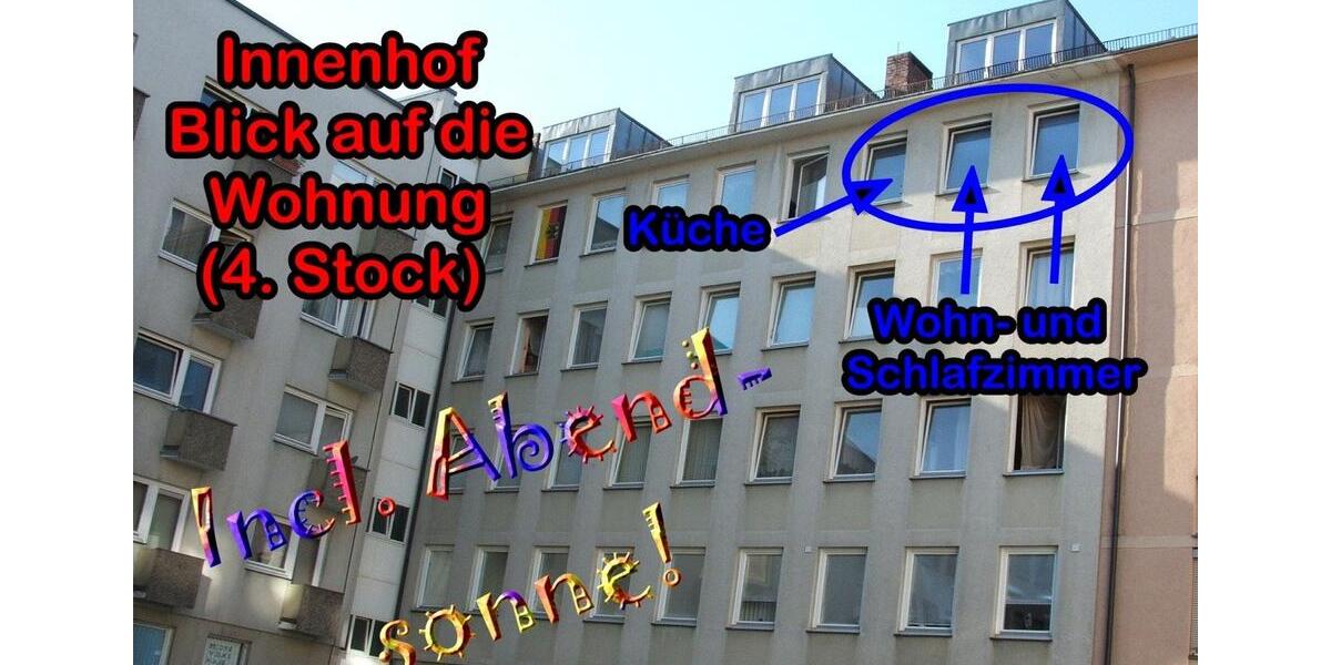 Etagenwohnung Fürth Südstadt - 1 Zimmer, 33 m&sup2;, 145.000&euro; | Angebot:26321345