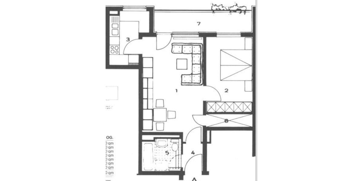 Etagenwohnung Bergheim Ahe - 2 Zimmer, 54 m&sup2;, 800&euro; | Angebot:25025772