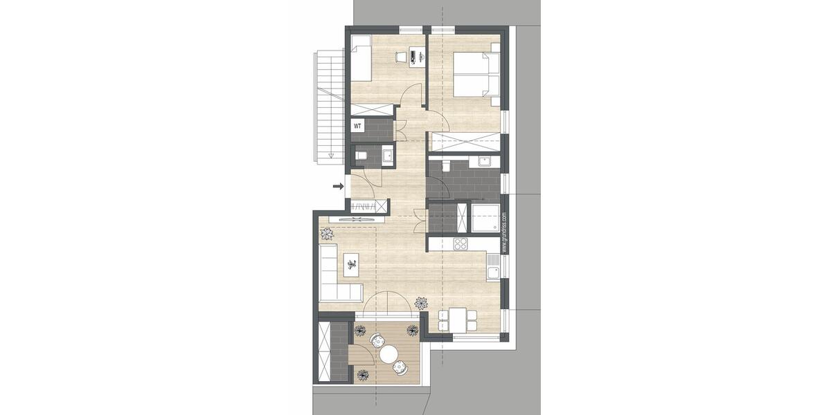 Etagenwohnung Arnsberg - 3 Zimmer, 79 m&sup2;, 898&euro; | Angebot:26292989