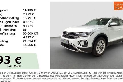 VW T-Roc 42.896 km 18.780 &euro; Fürth 90763