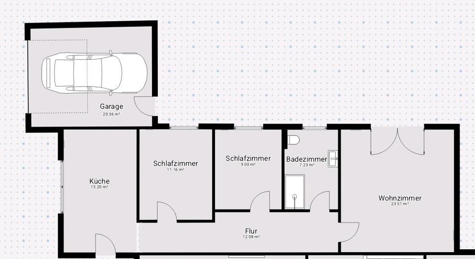 Erdgeschoßwohnung Bramsche - 3 Zimmer, 80 m&sup2;, 800&euro; | Angebot:25045260