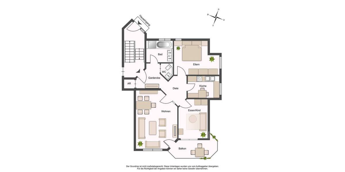 Etagenwohnung Stuttgart Sonnenberg - 3 Zimmer, 81 m&sup2;, 1.090&euro; | Angebot:26675078