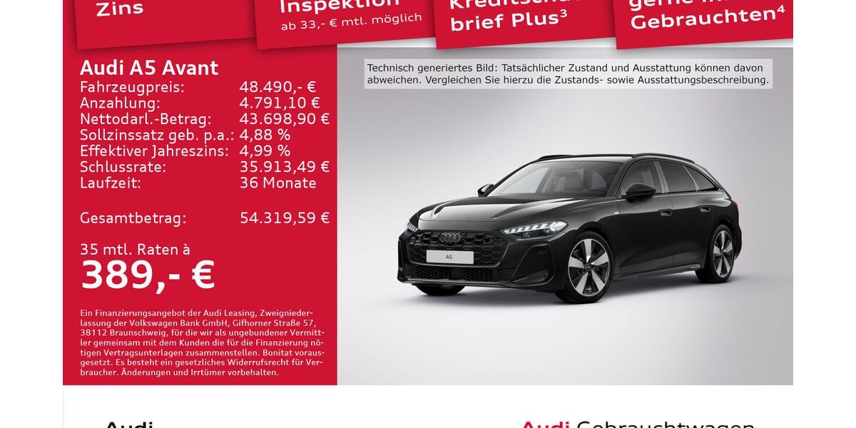 Audi A5 9.572 km 48.490 € Dresden 01067