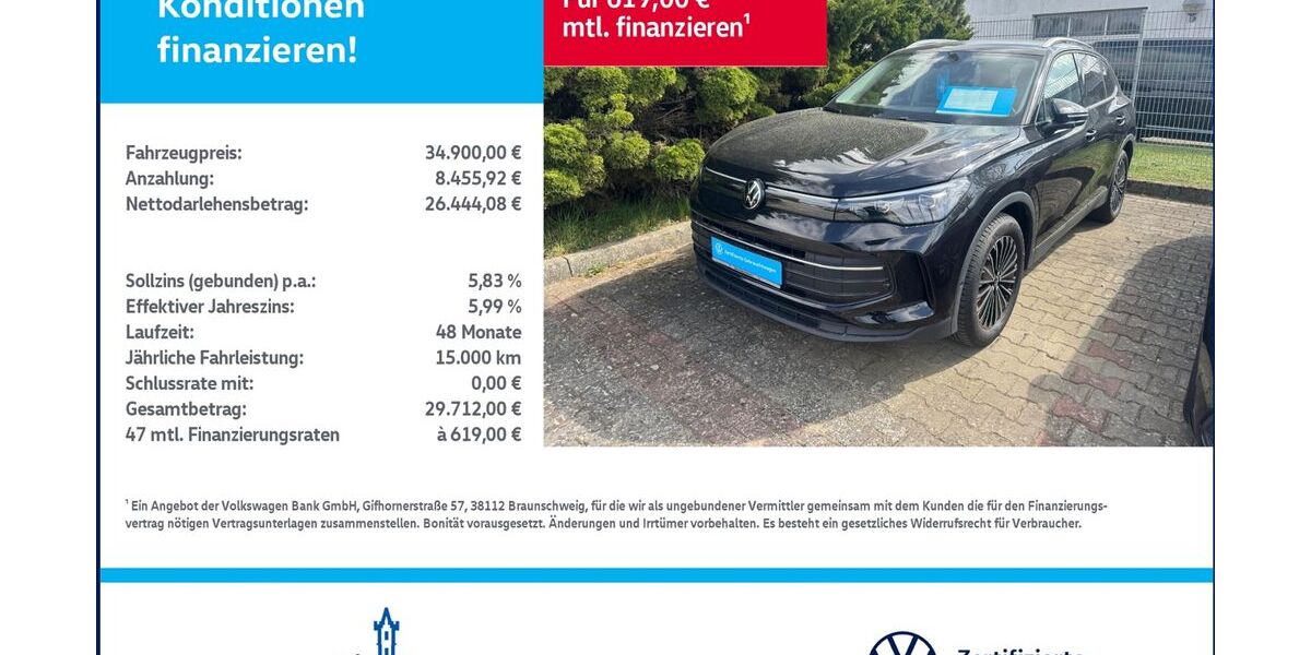 VW Tiguan 27.018 km 33.700 &euro; Woldegk 17348