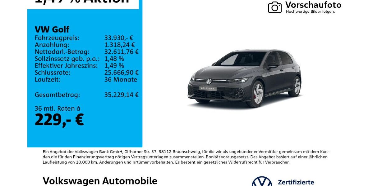 VW Golf 7.819 km 33.930 &euro; Leipzig 04277