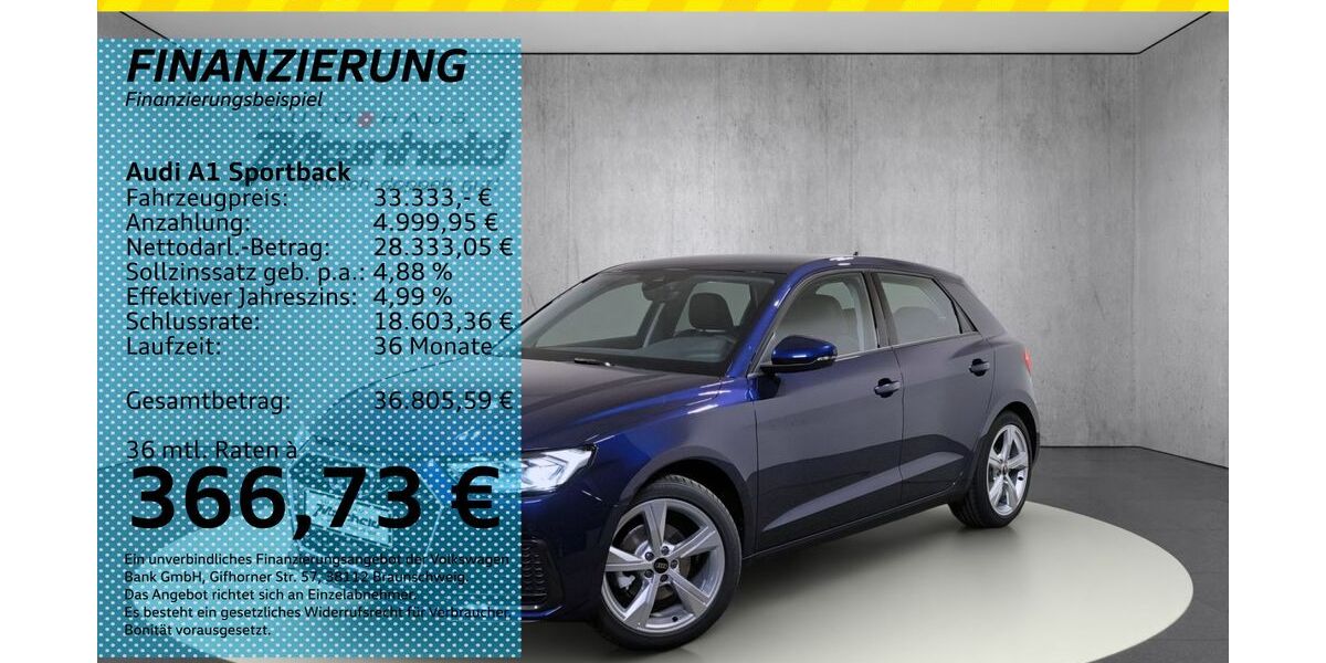 Audi A1 5.000 km 33.333 &euro; Auerbach/Rebesgrün 08209