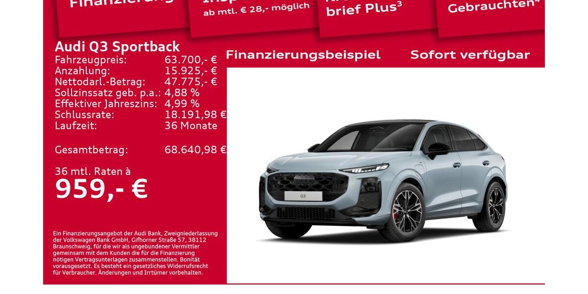 Audi Q3 6.001 km 63.700 &euro; Berlin 12489